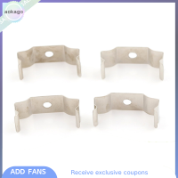 Aokago 4pcs T8 Fluorescent Tube Holder Bracket clips SOCKET SILVER