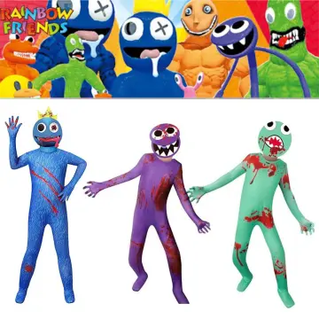 Kids Roblox Rainbow Friends Costume Blue Monster Cosplay Horror Game  Halloween Jumpsuit Party Outfit