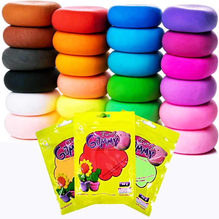 ดินเบาเกาหลี-ดินเบา-ดินปั้น-60g-ปลอดสารพิษ-funny-gummy-light-clay