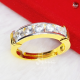 F29 แหวนเพชร 5 เม็ด แหวนปรับขนาดได้ แหวนเพชร แหวนทอง ทองโคลนนิ่ง ทองไมครอน ทองหุ้ม ทองเหลืองชุบทอง ทองชุบ แหวนผู้หญิง