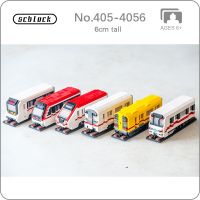 SC China Shanghai Beijing Metro Line Subway Vehicle 3D Model DIY Mini Diamond Blocks Bricks Building Toy for Children no Box