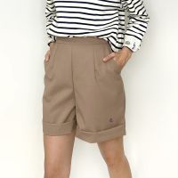 PORTLAND กางเกงขาสั้น สีพื้น (สีน้ำตาลกากี) / Solid Shorts (Khakhi)