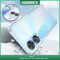 Hanney สำหรับ OPPO A78 A77 A77S A57 4G 2022 Ultra เปลือกหอยอะคริลิคป้องกันการสั่นสะเทือนหลายเปลือกหอยฝาครอบด้านหลังรูปขนมโปร่งใส XSC-01