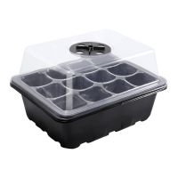 12 Holes Seeding Grow Planter Box Greenhouse Garden Seed Pots Plants Seeding Tray Seed Devices Greenhouse for Vegetable