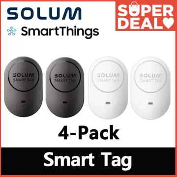 SOLUM Smart Tag 4 PACK Samsung Galaxy SmartThings App 100% Compatible Loss  Prevention / Location Tracker / GPS Tracker