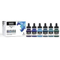 Liquitex Professional Acrylic Ink 6 Colorsx30ml AquaEssential Iridescent Color Set Super-Fine Artist Pigments Fine Art Paint