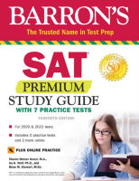 BARRONS SAT PREMIUM STUDY GUIDE WITH 7 PRACTICE TESTS(30 ED) BY DKTODAY