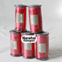 Narwhal fishingnet เอ็นแดงกั้นนก ตกปลา เบอร์ 50 ยาว 3,000 เมตร (1ม้วน/500กรัม)