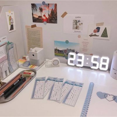 นาฬิกาดิจิตอล นาฬิกา LED นาฬิกาตั้งโต๊ะ แขวนผนัง LED Digital Wall Clock