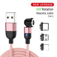 【Taotao Electronics】 SZXPYU 540องศา Roating Magnetic Cable Micro USB Type C โทรศัพท์สำหรับ IPhone11 Pro XS Max Samsung Xiaomi สายไฟ