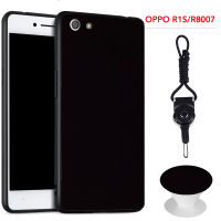 เคสซิลิโคนนิ่ม Ruber สำหรับ OPPO R1S/R8007 (สีดำ)