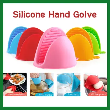 2 Pcs Silicone Pot Holders, Heat Resistant Rubber Oven Mitts, Anti Scalding  Clip, High Temperature Resistant Silicone Gloves, Microwave Gloves, Heat  Insulation Oven Mitts, Mini Oven Gloves For Kitchen Cooking & Baking