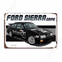 Gra Sierra Rs Cosworth โปสเตอร์แผ่นโลหะตกแต่งผนังบาร์คลาสสิกผนังดีบุกโลโก้โปสเตอร์ 20 * 30 ซม