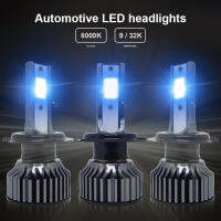 2PCS H7 LED Headlight Bulbs 12-24V Car LED Headlamp 8000K Ice Blue 8000LM Ultra Bright COB Headlights IP68 Waterproof