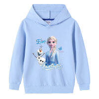 Frozenoanna Elsas น่ารักผ้าฝ้ายฤดูใบไม้ผลิฤดูใบไม้ร่วง Hoodie สำหรับเด็กชายหญิงเสื้อผ้าเด็กพิมพ์แขนยาว Boy Hooded Sweatshirt