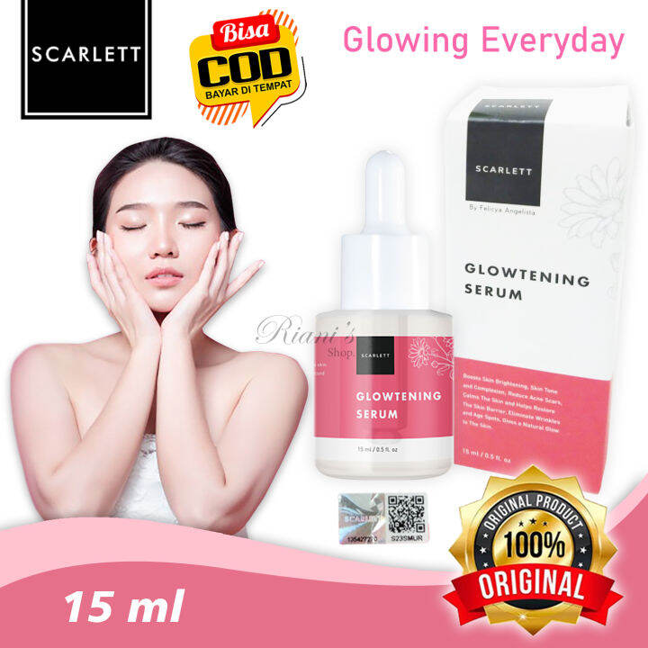 Scarlett Glowtening Serum Original Skincare Untuk Mencerahkan Glowing ...