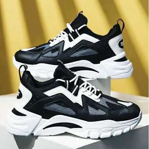 2021 KOREAN FASHION INCREASED INSOLE WEDGE SNEAKER SHOES FOR MEN #F111 ...