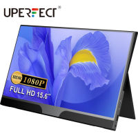 UPERFECT จอแสดงผลแบบพกพาขนาด 15.6 นิ้ว 100% sRGB 1080P ความสว่างหน้าจอด้าน: 300 cd / ㎡ Contrast 1200: 1 จอแสดงผลแล็ปท็อปแบบ Ultra Bezel USB พร้อมกรณีสมาร์ทโฟน