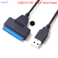 ?【Lowest price】Legend USB2.0ถึง SATA 22Pin CABLE ADAPTER Converter สาย HDD SSD เชื่อมต่อสายไฟสำหรับฮาร์ดดิสก์2.5in สำหรับ Solid Disk HOT SALE