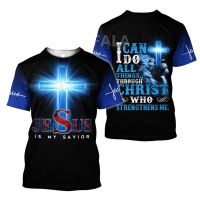 เสื้อยืดลาย Jesus Warrior ของพระคริสต์ Amen สำหรับผู้ชายและผู้หญิงเสื้อยืดพิมพ์ลาย3D ทุกเสื้อยืดฮาราจูกุ9ตัว