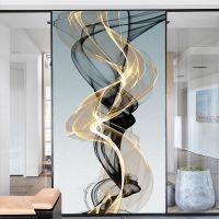 ▤ Window Film Privacy Frosted Glass Sticker Heat Insulation and Sunscreen Abstract Decoration Adhesive sticker for Home