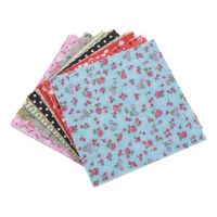 100Pcs 10x10cm Square Floral Cotton Fabric Patchwork Cloth For DIY Craft Sewing