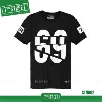 7th Street เสื้อยืด แนวสตรีท รุ่น 69 (ดำ) STN002 (ของแท้)