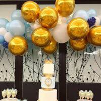 5pcs 22inch 4D metal color light round aluminum balloon holiday party wedding decoration decorative balloon wholesale