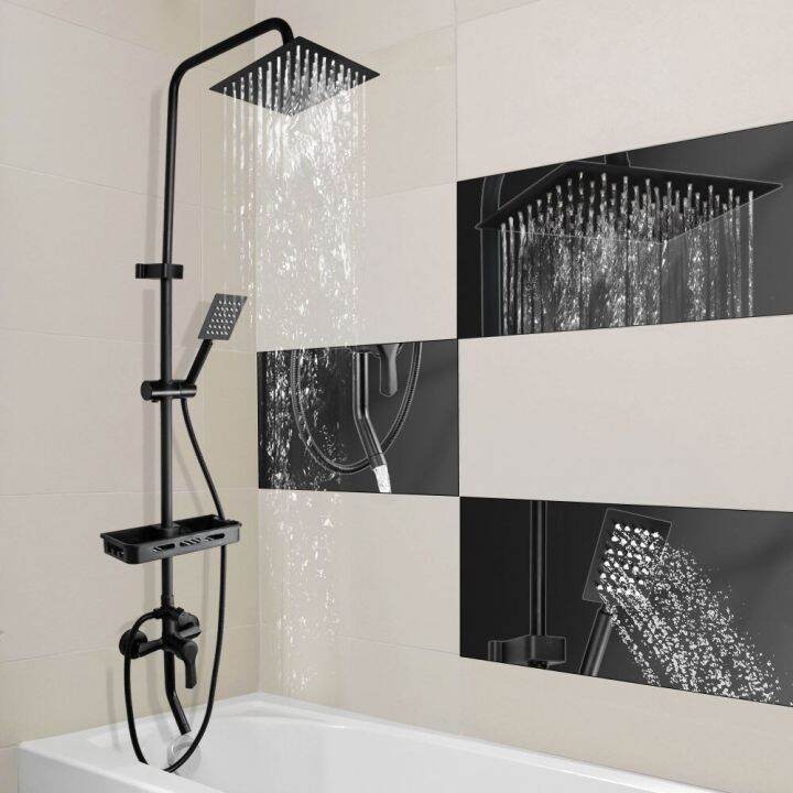 Bathroom Faucet Matte Black Rain Shower Bath Faucet Shower Systems