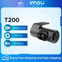 Imou T200 Full HD 1080P Dash Cam Mini Drive Recorder Parking Monitoring F2.0 Iris Voice Control Car Cameras Supports Collision Detection And Video Lock