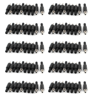 New Spare Parts 3.5mm x 1.35mm DC Power Male Plug Jack Connector 100Pcs