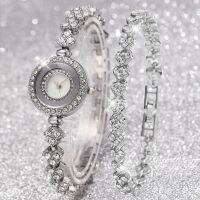 【July】 23 cross-border niche bracelet watch simple temperament thin strap diamond-encrusted ladies round dial