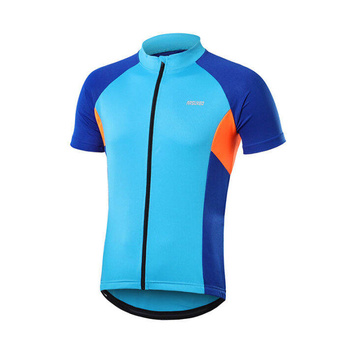 arsuxeo-summer-mens-short-sleeve-cycling-jersey-breathable-quick-dry-mtb-bicycle-shirt-road-mountain-bike-clothing