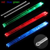 ✒ 5A LED Polymer Material Drum Stick Noctilucent Glow in The Dark Stage Performance Luminous Jazz Drumsticks 3 Colors Optional