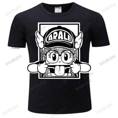 เสื้อยืดสีดำอินเทรนด์เสื้อยืดแขนสั้น ผ้าฝ้าย พิมพ์ลายการ์ตูน Online Arale ขนาดเล็ก สีดํา สําหรับผู้ชาย และผู้หญิงS-4XL