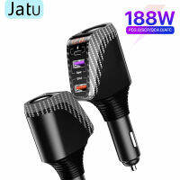 CW3-Port 188W Fast Car Charger USB Quick Charge USB-C PD20W USB-A SCP 66W QC3.0 22.5W สำหรับ Xiaomi Redmi Realme