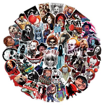 【CW】﹍♟  10/30/50PCS Horror Movie Graffiti Sticker Personality Decoration RefrigeratorGuitarHelmetWholesale