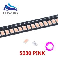 【✔In stock】 ganfengsu3936969 ชิป Smd 5730 5630ไฟ Led สีชมพูไดโอดติดพื้นผิวลูกปัด Smt ไฟ800-1000mcd โคมไฟความสว่างสูงไฟ Led ไดโอดเปล่งแสงจำนวน100ชิ้น