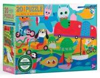 eeBoo Pets in Motion 20 Pc Puzzle จิ๊กซอว์รูปสัตว์เลี้ยงน่ารักแบบ 20 ชิ้น