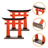 Leetshop 2pcs ญี่ปุ่น Torii Gate Model Simulation Torii Decoration Micorlandscape Miniature Torii