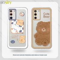 [On1ine 3C Digital} เคส Tpu แบบนิ่ม Samsung A32 A13 A13LITE A23 A52 A12 A03 A51 A03S A52S A20S M01S M02S A30S A207F A10S A50 J7 A02S A20 A50S A30 A025 M10S M40S A10 f02S 11 12 13 7 8 6 Plus หมีน่ารักกันกระแทกตัวปกป้องกล้องถ่ายรูปเต็มรูปแบบ