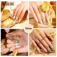 ROSALIND 6ml Stamping Set Gold Silver Black White Color Nail Printing Polish DIY for Nail Plate Design