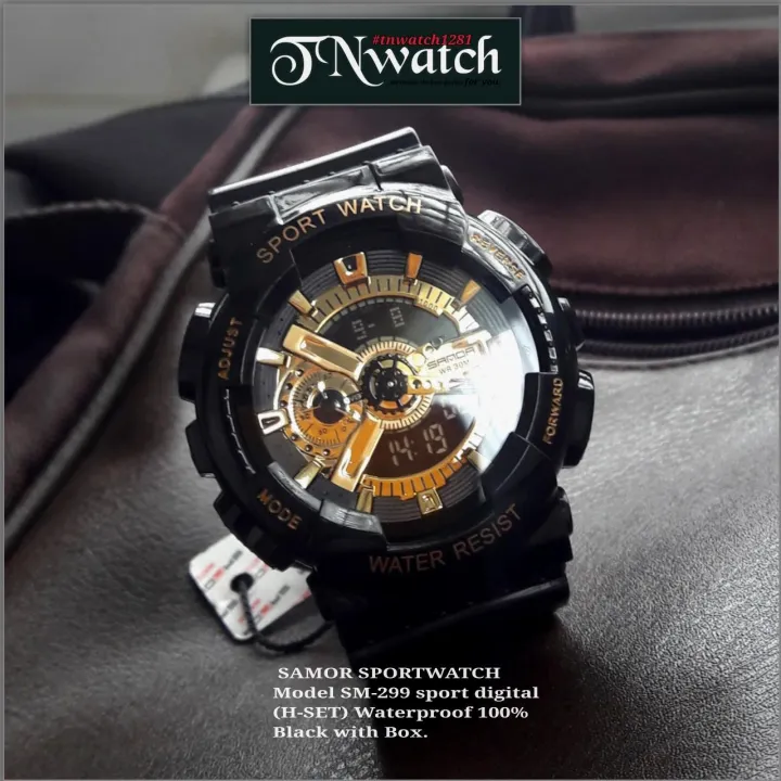 SAMOR SPORTWATCH รุ่น SM299 SPORT DIGITAL นาฬิกาจับเวลาบอกวันที่กันน้ำ