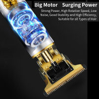 FashionVintage T9ไฟฟ้าผม Trimmer สำหรับ Man ไร้สายผม Clippers Professional Beard Hair Ting Machine USB ชาร์จ Barber