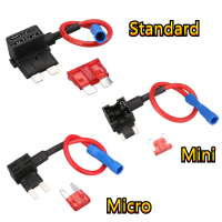 12V 10A ขนาดเล็กขนาดกลางรถฟิวส์ Add-a-circuit TAP อะแดปเตอร์ Micro/Mini/มาตรฐาน ATM APM Blade ผู้ถือฟิวส์อัตโนมัติ-lihaiyan4