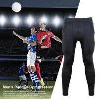 Padded Football Pants Damping Compression Tights Men with 6 Honeycomb Pads Anti-Collision Mens Compression Pants Integrated Mens Leggings for Soccer Hockey Baseball smart