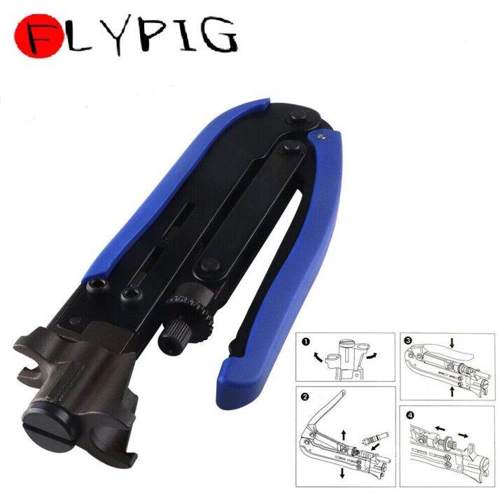 F Connector Crimping Pliers Coax Compression Tool Coaxial Cable Cold