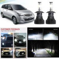 ไฟหน้ารถยนต์ LED 40W สีขาว สําหรับ Toyota Innova AN40 2005-2010 2011 2012 2013 2014 2015 2016 รับประกัน 10 เดือน