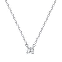 2023 Fashion Hot Selling S925 Silver Senior Round Diamond Pendant with Clavicle Style and Simple Womens Necklace Fashion Chain Necklaces