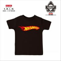 แขนสั้น Hotwheels ออกแบบโลโก้หวีผ้าฝ้ายเสื้อยืด เสื้อยืดแขนสั้นสำหรับผู้ชายและผู้หญิง